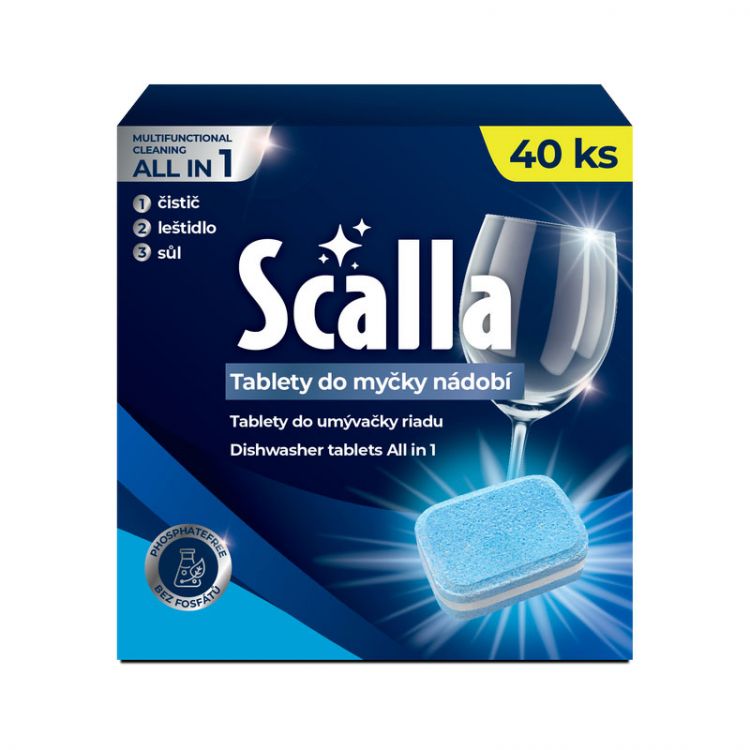 Scalla Tablety do umývačky riadku 40 ks