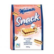 Manner Snack Minis Oblátky lieskovo-orieškové 300g