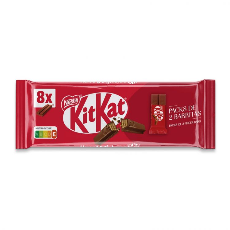 KitKat 2finger multipack, tyčinka s oplátkou v mliečnej čokoláde 8x20,7g