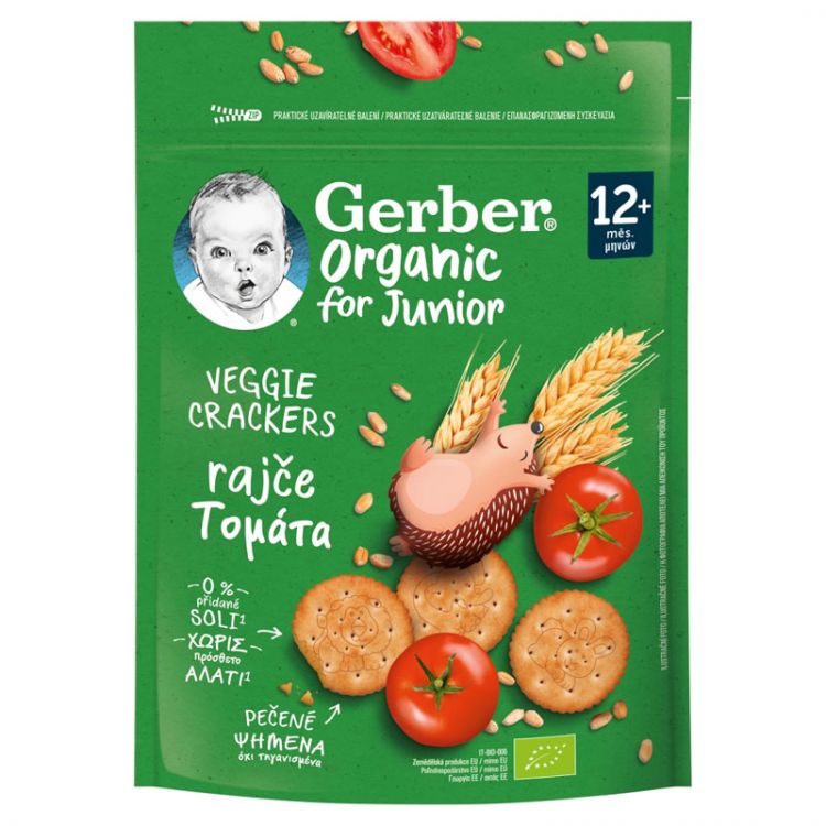 GERBER Organic krekry s rajčinami 100 g