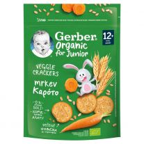 GERBER Organic krekry s mrkvou 100 g