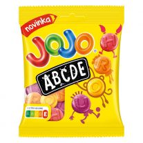 JOJO Abeceda cukríky s ovocnými príchuťami 80g