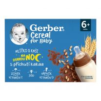 GERBER Cereal mliečko s kašou s príchuťou kakaa 2x200 ml