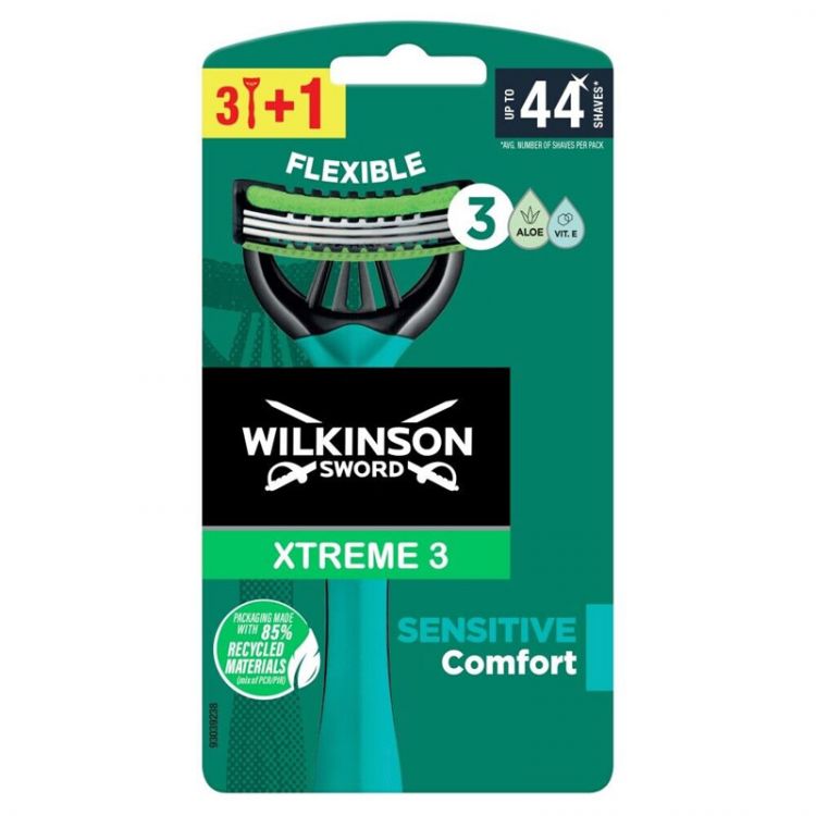 Wilkinson Xtreme 3 sensitive holiaci strojček (3+1 ks)