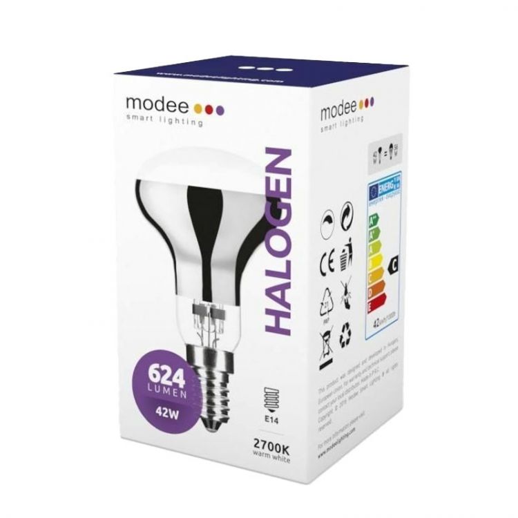 Modee halogenová žiarovka R50 42W E14 teplá biela
