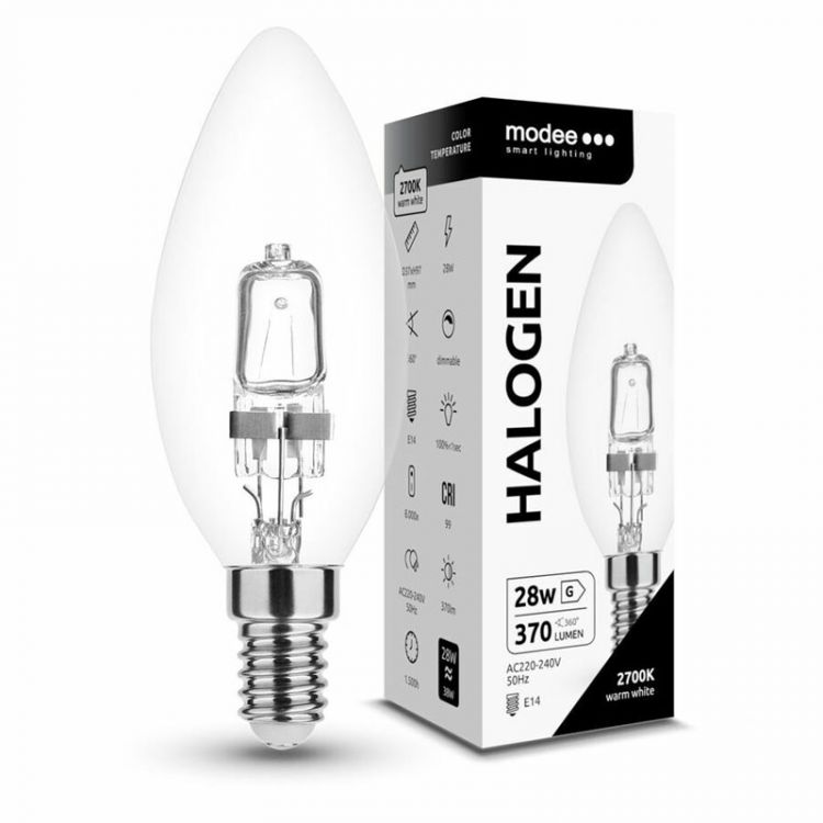 Modee Halogen žiarovka E14 28W teplá biela (ML-HR5028WE14)