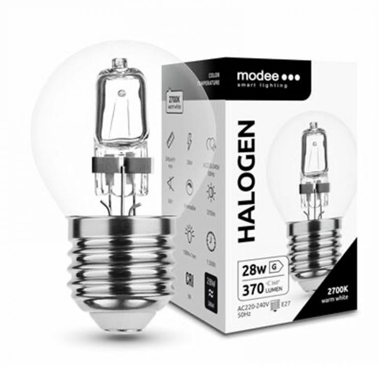 Modee ECO halogenová žiarovka Globe Mini 28W E27 370 lm teplá biela (ML-HMC28WE27)