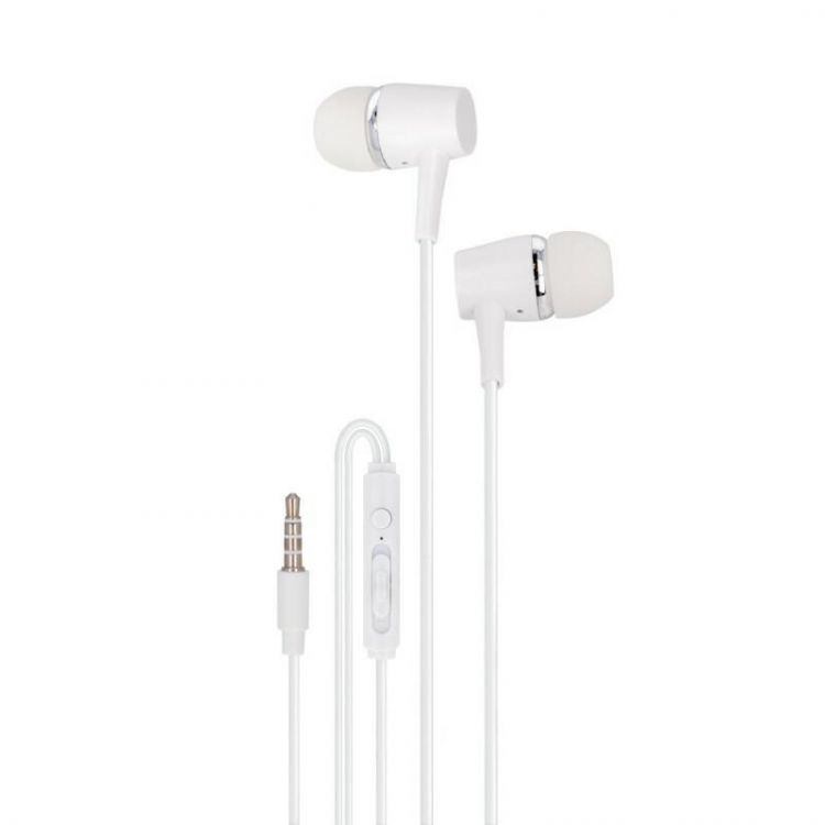 SETTY GSM108670 káblové slúchadlá 120cm biela