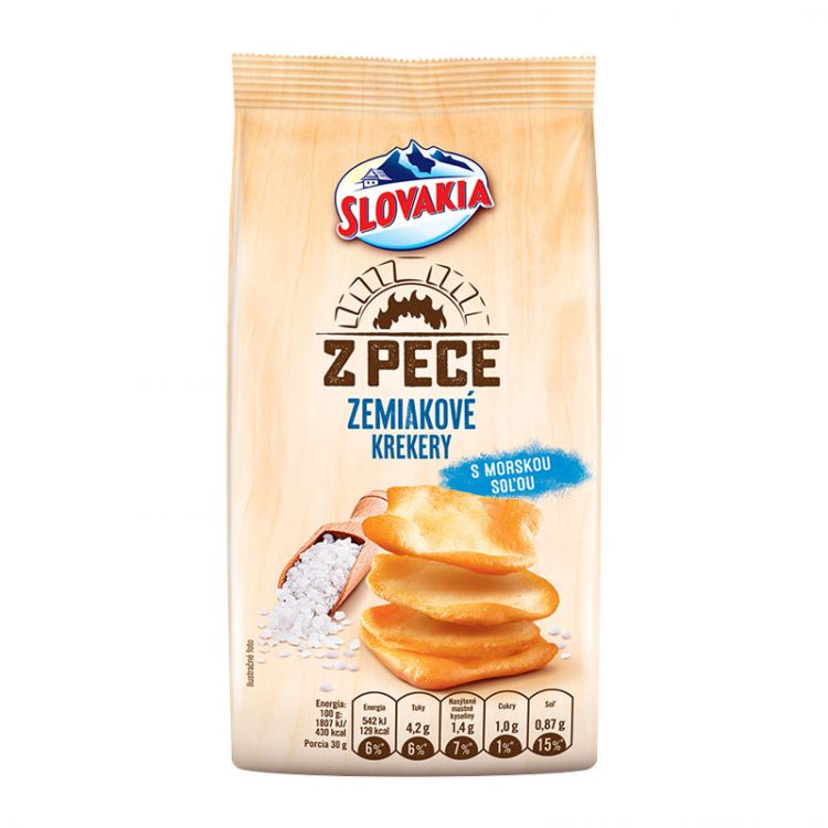 Slovakia Z pece zemiakové krekery so soľou 90 g