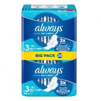 Always Ultra 3 Day&Night 20 Pcs With Wings