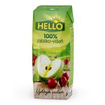 Hello 100% jablko - Višňa 250ml 