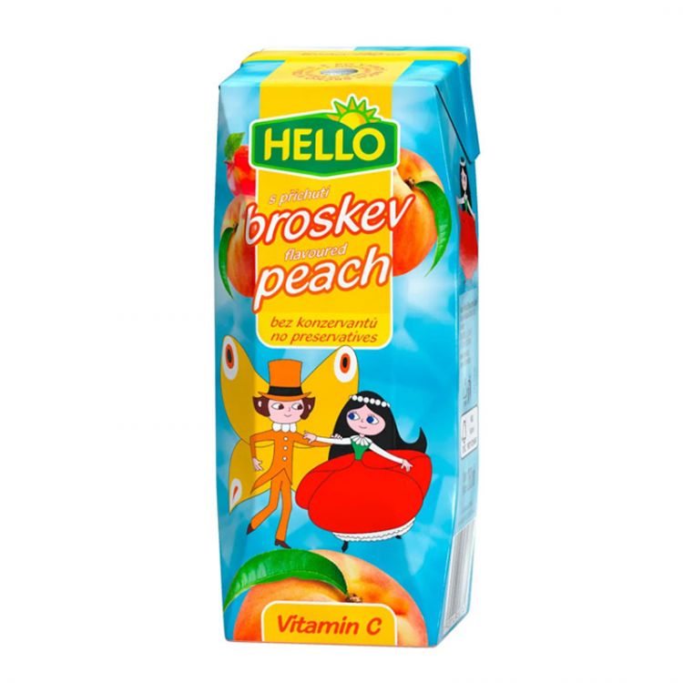 Hello Broskyňa 250ml