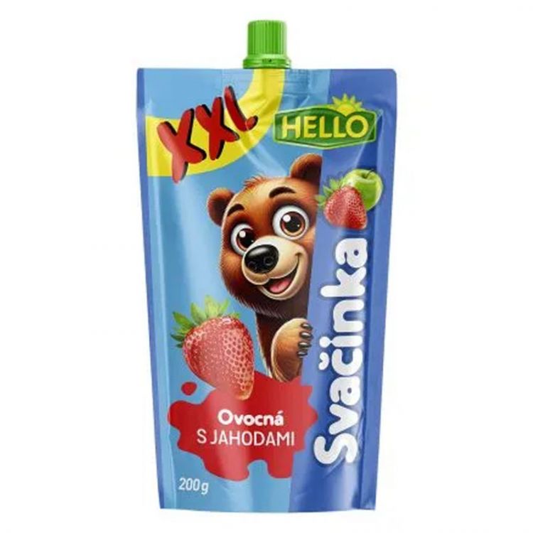 Hello Ovocná desiata s jahodami XXL 200g