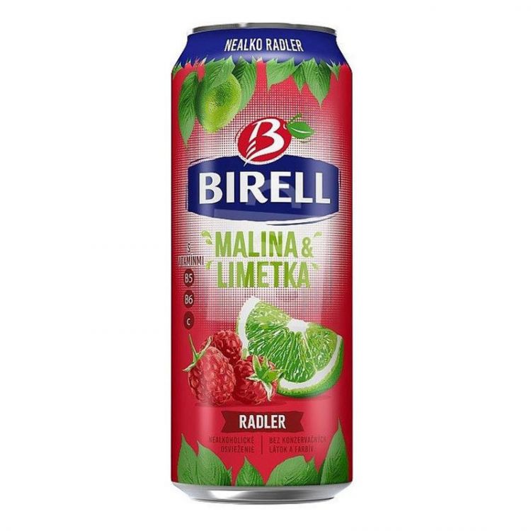 Birell Radler Malina a limetka 500 ml
