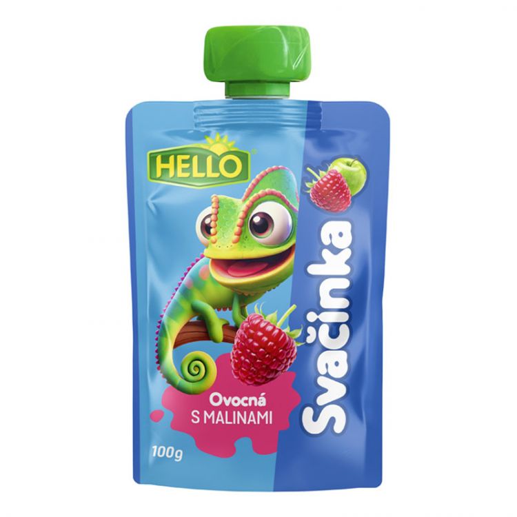 Hello ovocná desiata s malinami 100g