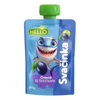 Hello ovocná desiata so slivkami 100g   