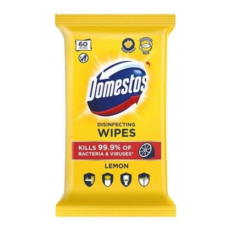 Domestos wipes 60 pcs  Lemon