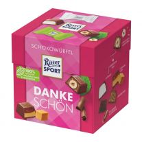 Ritter Sport čokoládové kocky „Ďakujem“ 22 ks mix príchutí, 176 g