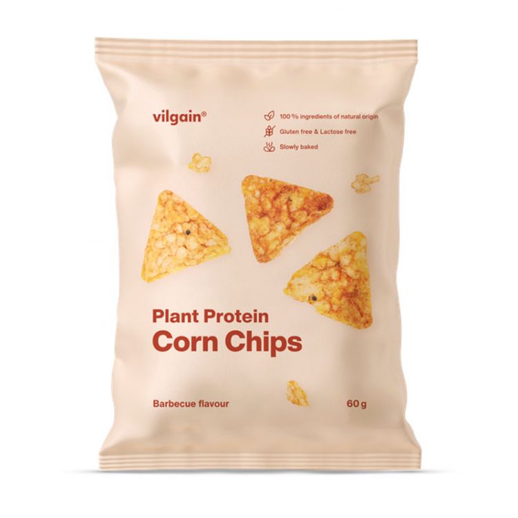 Vilgain Kukuričné proteínové chipsy BIO BBQ 60 g