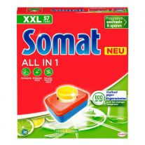 Somat dishwasher tabs 57 sc 57 pcs All in 1 Lemon