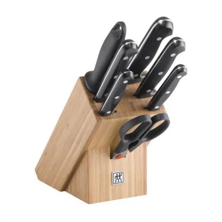 Zwilling Twin Chef 2 Blok nožov, 8ks, prírodný bambus