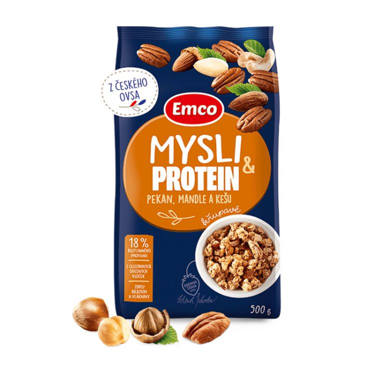 Emco Proteín mysli pekan/mandle/kešu 500g