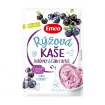 Emco Kaša ryžová s čučoriedkami a čiernymi ríbezľami 45g