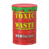 Toxic Waste Red Veľmi kyslé cukríky s ovocnými príchuťami, 42 g