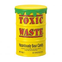 Toxic Waste Yellow Veľmi kyslé cukríky s ovocnými príchuťami, 42 g