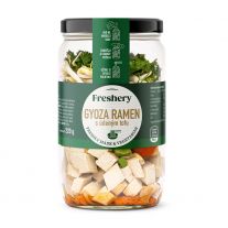 Freshery Gyoza Ramen s údeným tofu, gyozou a rezancami v skle 220g