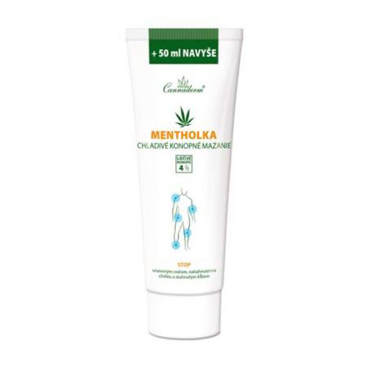 CANNADERM Mentholka chladivé konopné mazanie 250 ml