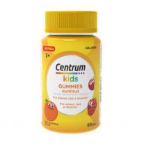 CENTRUM Kids gummies multifruit multivitamín pre deti 60 želé