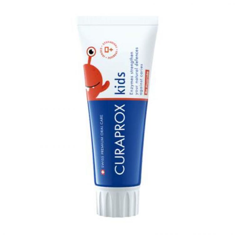 CURAPROX Kids 0+ zubná pasta bez fluoridu jahoda 60 ml