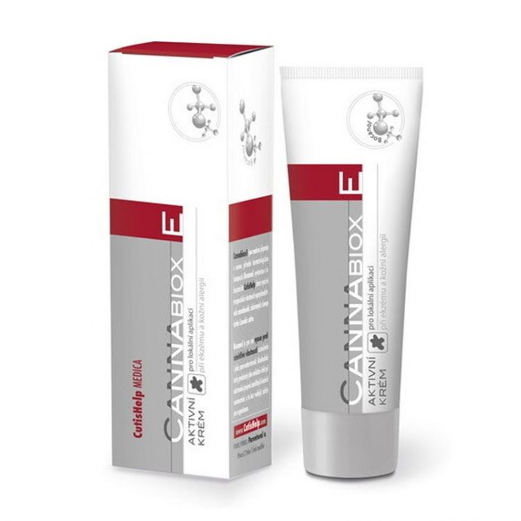 CUTISHELP Cannabiox - E aktívny krém na ekzém a kožnú alergiu 50 ml