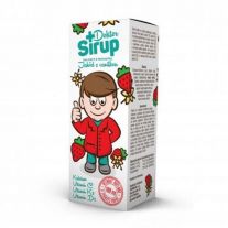 DOKTOR SIRUP Kalciový sirup jahody s vanilkou 100 ml