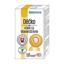 EDENPHARMA Déčko 4000 I.U. 50 + 10 kapsúl ZADARMO