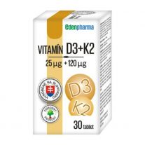 EDENPHARMA Vitamín D3 + K2 30 tabliet