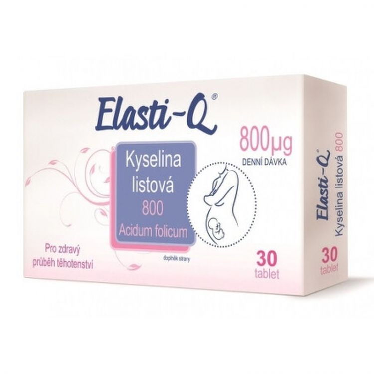 ELASTI-Q Kyselina listová 800 30 tabliet