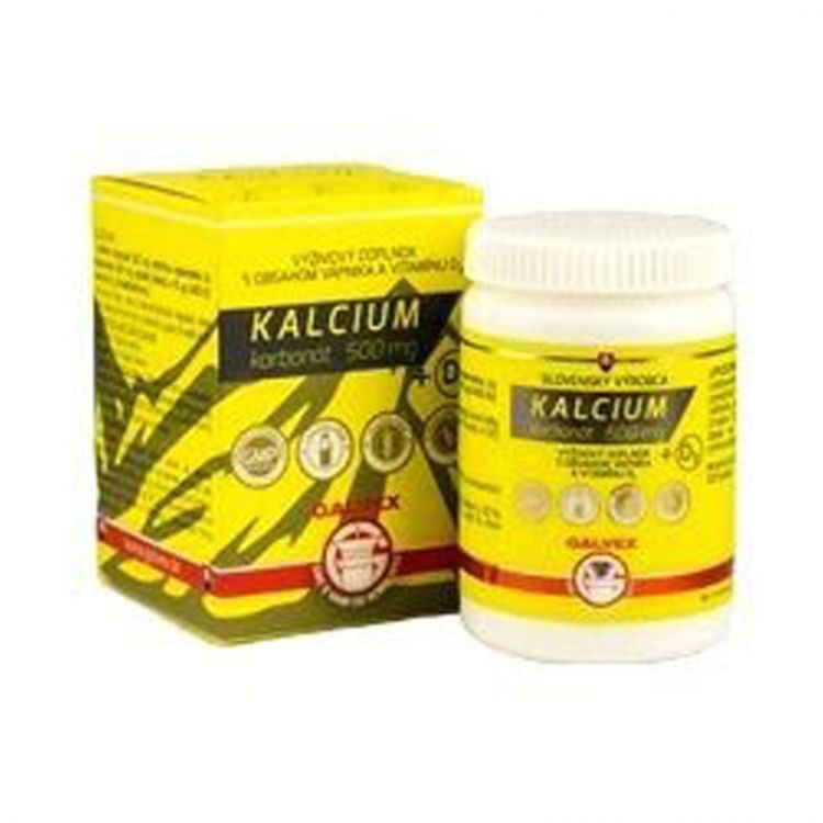 GALVEX Kalcium karbonát 500 mg + D3 100 ks