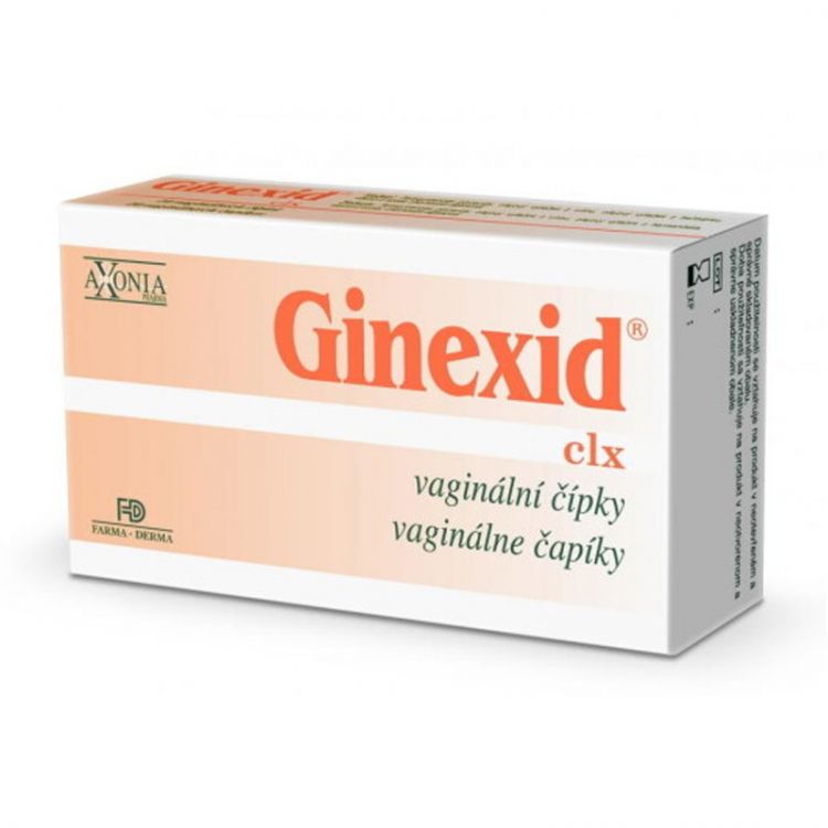 GINEXID vaginálne čapíky 10 x 2g