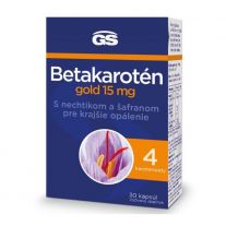 GS Betakarotén gold 15 mg s nechtíkom a šafranom 30 kapsúl