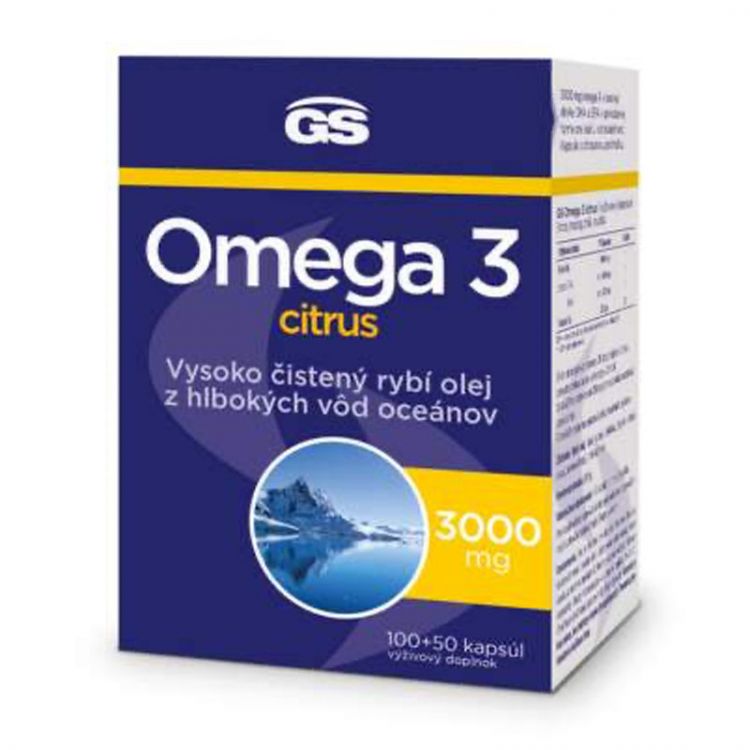 GS Omega 3 citrus 100 + 50 kapsúl
