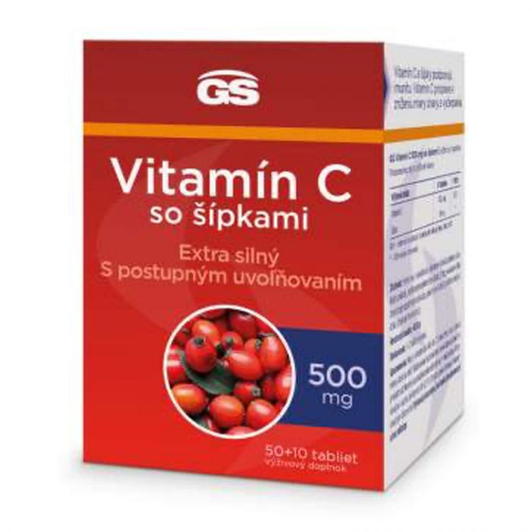 GS Vitamín C 500 mg so šípkami 60 tabliet