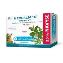 HERBALMED Pastilky pri nádche 24 + 6 kusov ZADARMO