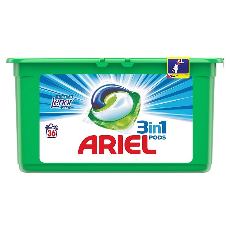 Ariel 3 v 1 Pods, Touch Of Lenor Fresh, Na 36 Praní