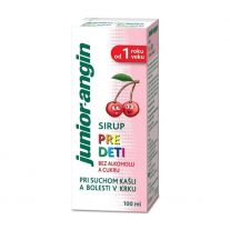 JUNIOR-ANGIN Sirup pre deti s čerešňovou príchuťou 100 ml