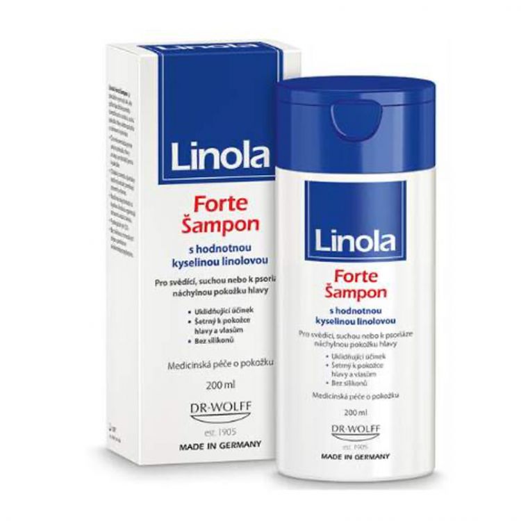LINOLA Forte šampón na suchú a svrbivú pokožku hlavy s kyselinou linolovou 200 ml