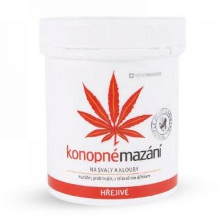 MEDICPROGRESS Konopné mazanie hrejivé 250 ml