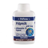 MEDPHARMA Vápnik 600 mg + vitamín D liquid 60 + 7 tabliet ZADARMO