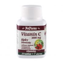 MEDPHARMA Vitamín C 1000 mg so šípkami 30 + 7 tabliet ZADARMO